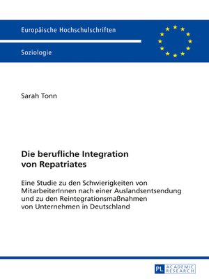 Die berufliche Integration von Repatriates by Sarah Tonn